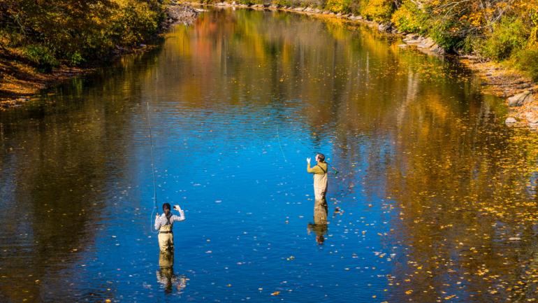 卡茨基尔山被熟知为飞钓的故乡