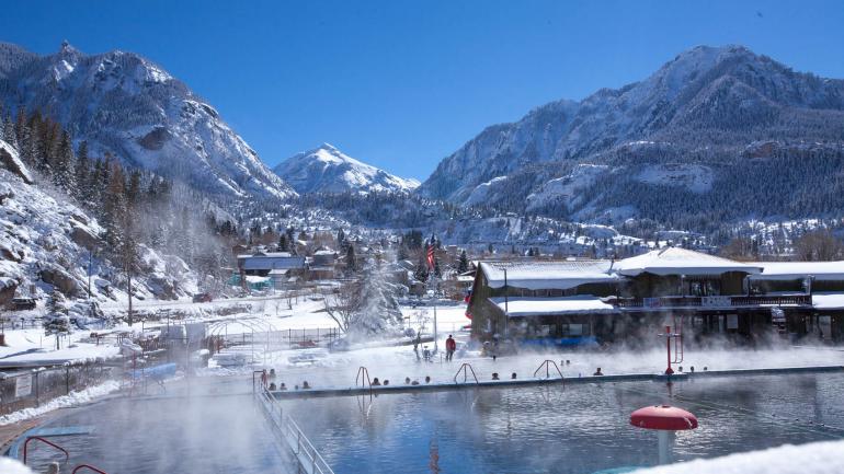 标志性的冬天乌雷县温泉 标志性的冬天乌雷县温泉