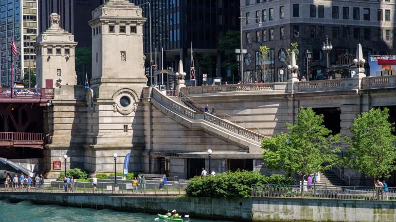 历史悠久的麦考密克桥屋和芝加哥河博物馆开放供游客参观 历史悠久的麦考密克桥屋和芝加哥河博物馆开放供游客参观