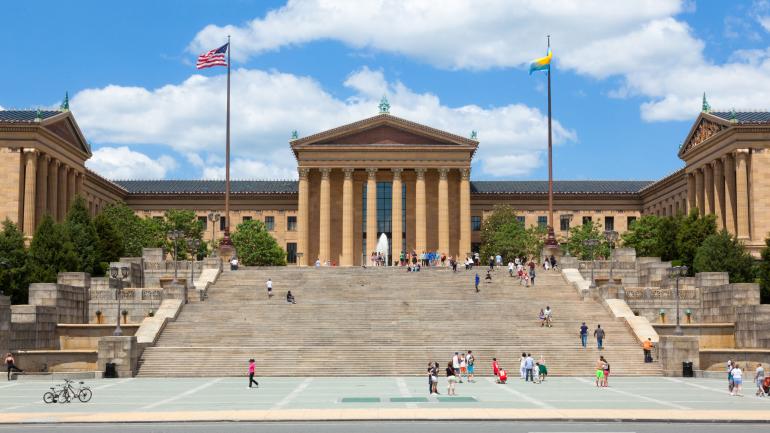 费城艺术博物馆以及曾在电影《洛基》中亮相的经典台阶