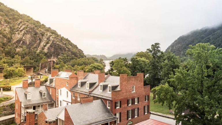 西弗吉尼亚州，风景优美的哈珀斯费里国家历史公园