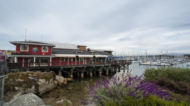 在老渔人码头欣赏美景