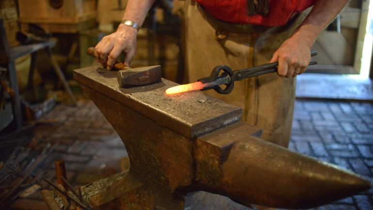 西弗吉尼亚州亨廷顿，亨廷顿农场博物馆和村庄的锻造工艺