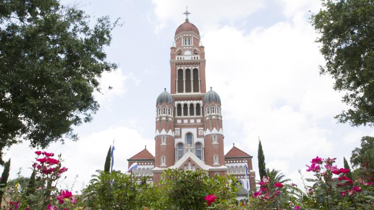 拉斐特市中心的圣约翰大教堂 拉斐特市中心的圣约翰大教堂