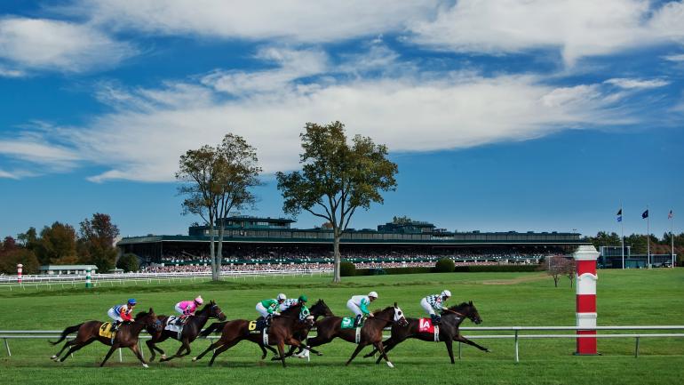 肯塔基州列克星敦市基恩兰赛马场的赛马