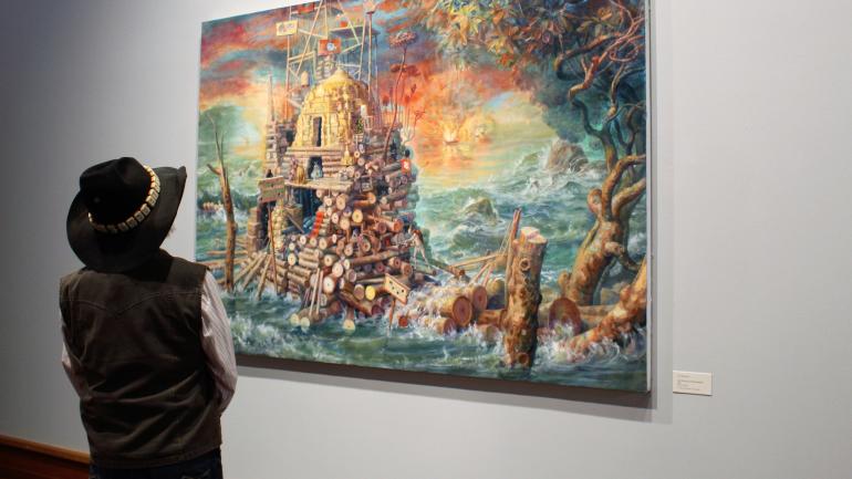 欣赏圣安吉洛艺术博物馆的油画