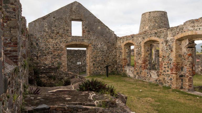 维尔京群岛国家公园内的安娜贝格制糖厂遗址