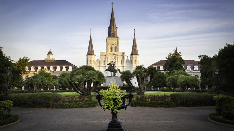 杰克逊广场上的圣路易斯大教堂 杰克逊广场上的圣路易斯大教堂