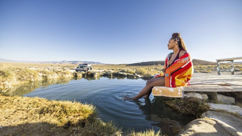 体验内华达州中部斯宾塞温泉的舒缓水疗