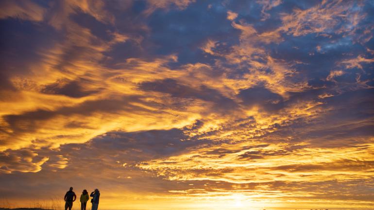 平原上的日出美景 平原上的日出美景