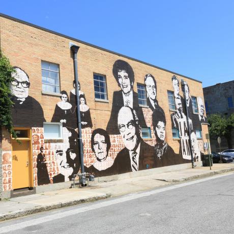 田纳西州孟菲斯的民权运动壁画街