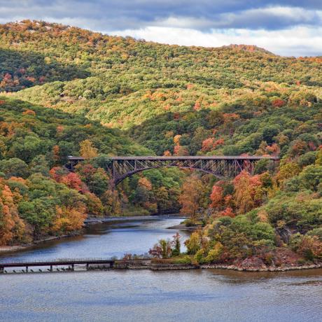 Foliage in the Hudson Valley bursts into vivid colors in the autumn