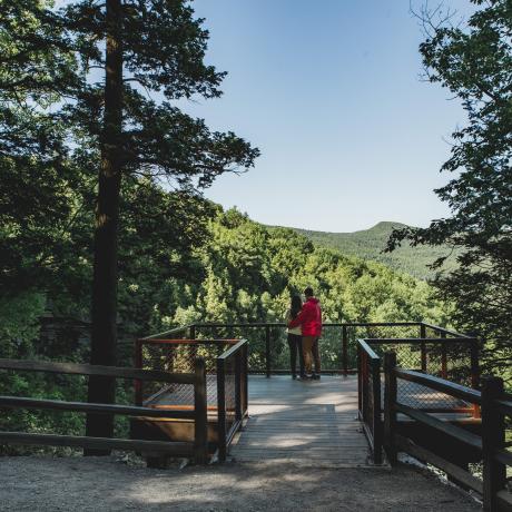 The Kaaterskill Falls Viewing Platform at Haines Falls