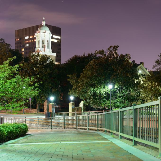 Augusta park at night  Augusta park at night