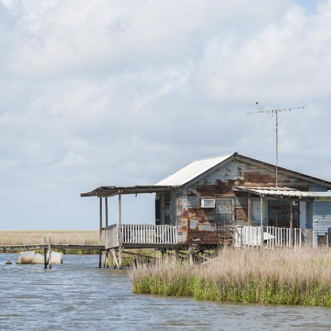 路易斯安那州霍马的乡村棚屋