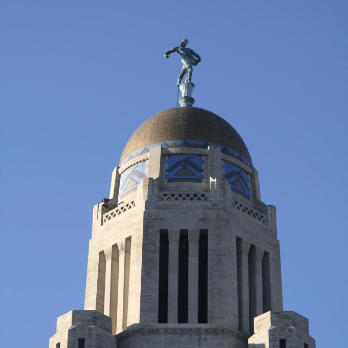 内布拉斯加州林肯州议会大厦圆顶