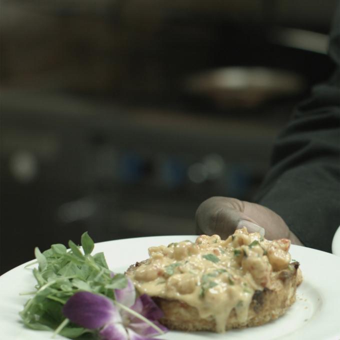 小龙虾芝士蛋糕精美拼盘 小龙虾芝士蛋糕精美拼盘