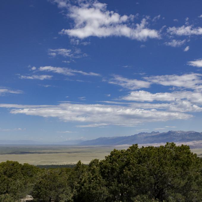 科罗拉多州圣路易斯山谷的美丽景色 科罗拉多州圣路易斯山谷的美丽景色