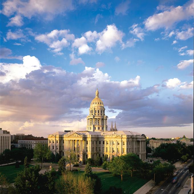 丹佛的科罗拉多州议会大厦 丹佛的科罗拉多州议会大厦