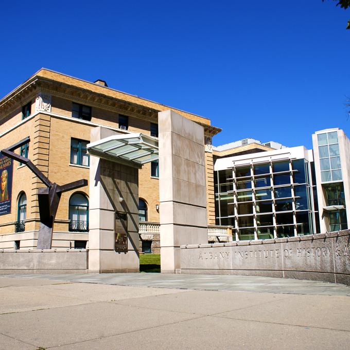 奥尔巴尼历史和艺术学会的外景 奥尔巴尼历史和艺术学会的外景