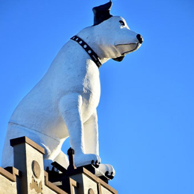 纽约州奥尔巴尼复刻版的小狗“尼珀”雕塑 纽约州奥尔巴尼复刻版的小狗“尼珀”雕塑