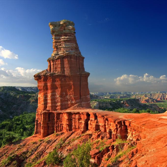 帕罗杜洛峡谷州立公园 Lighthouse Trail 小径的标志景观 帕罗杜洛峡谷州立公园 Lighthouse Trail 小径的标志景观