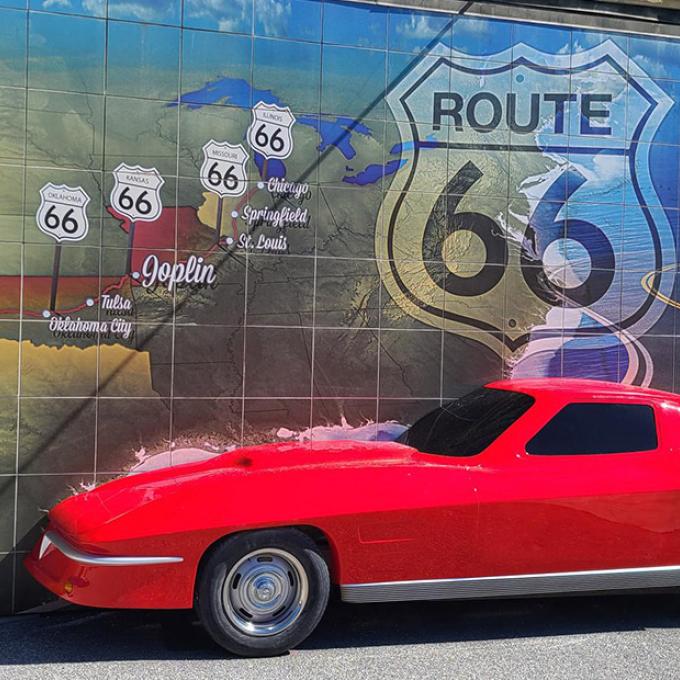 密苏里州乔普林 66 号公路壁画公园 密苏里州乔普林 66 号公路壁画公园
