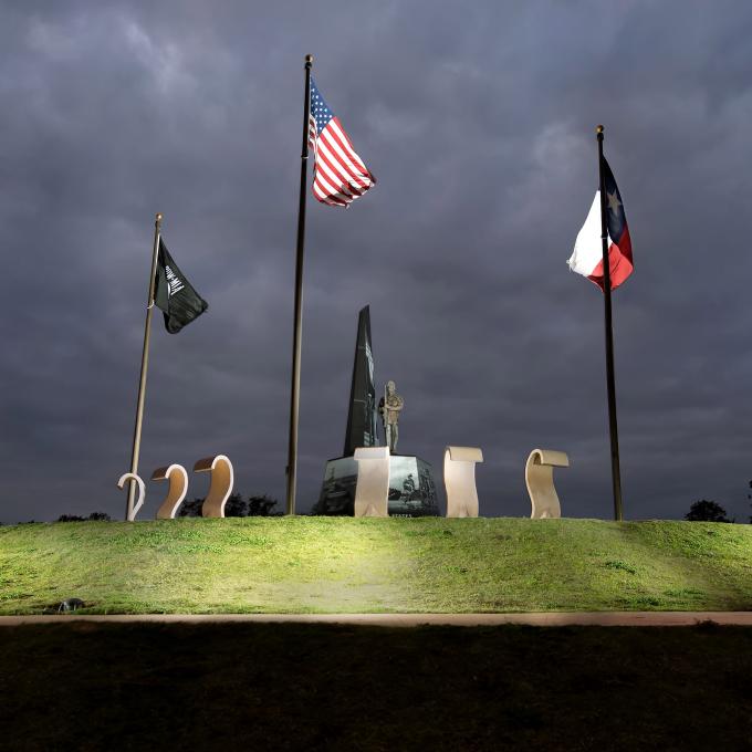 位于德克萨斯州 Cedar Park 的退伍军人纪念公园