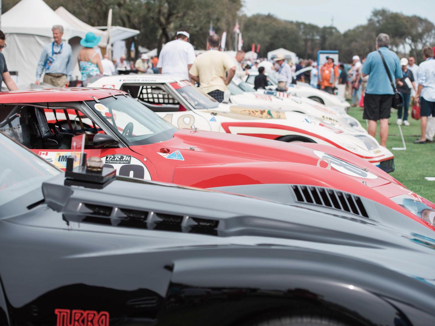 佛罗里达州阿米莉亚岛的古董车展