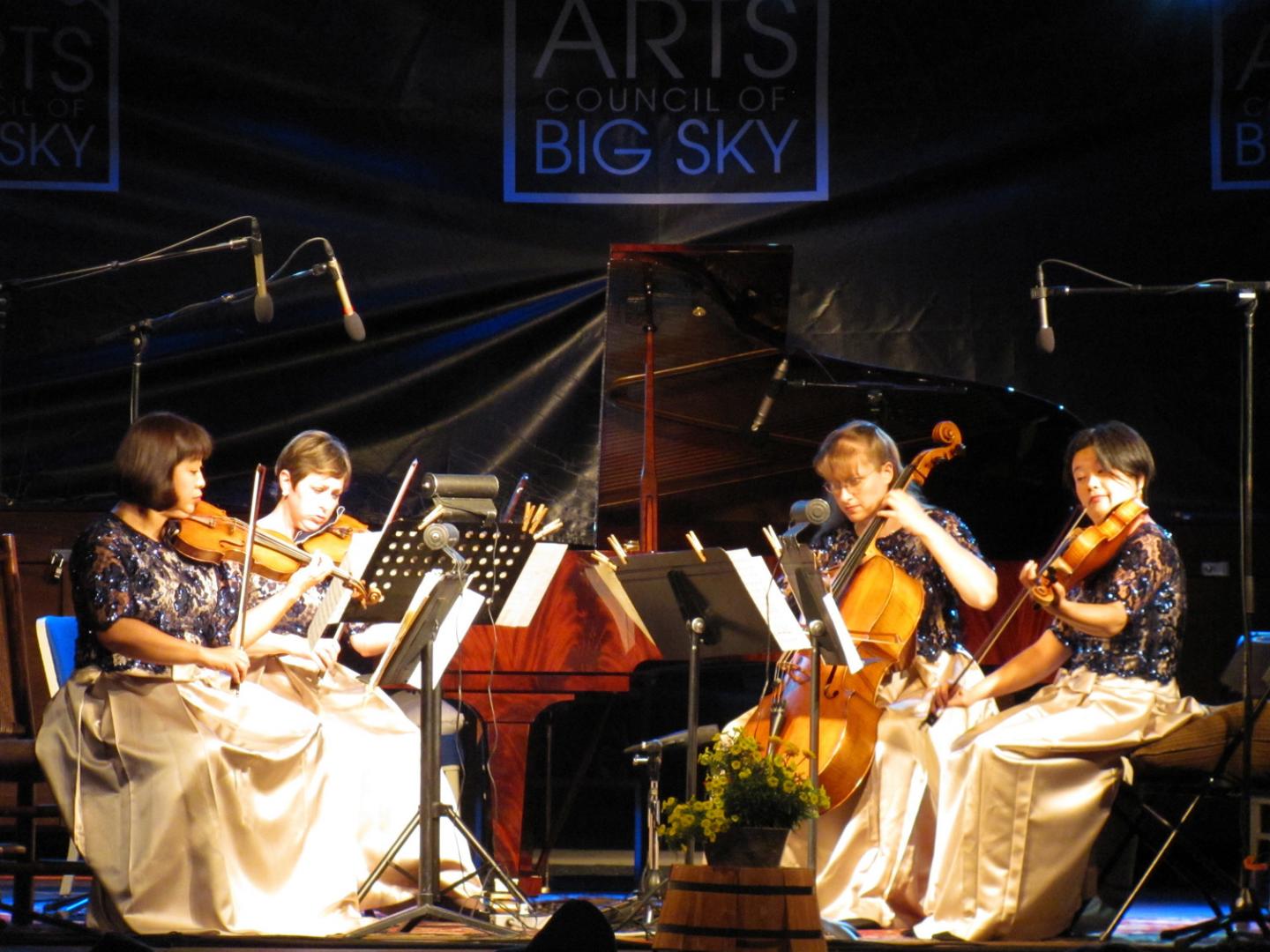 蒙大拿州大天空古典音乐节期间的表演 蒙大拿州大天空古典音乐节期间的表演