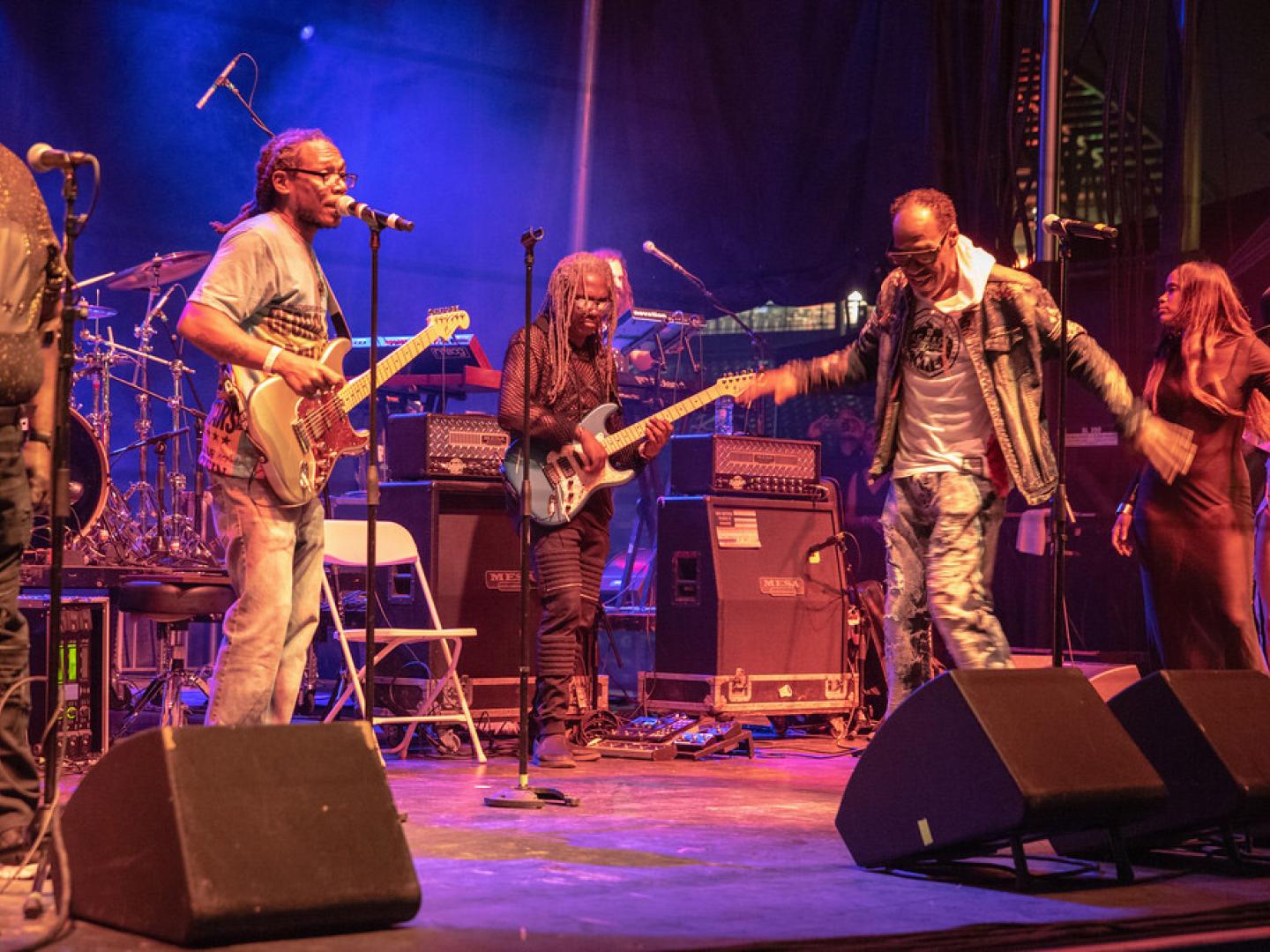 纽约罗切斯特 Roc 夏季灵魂音乐节现场的娱乐表演