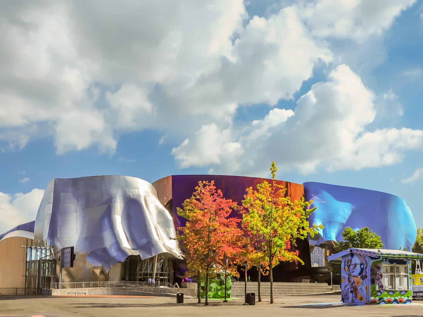 华盛顿州西雅图流行文化博物馆五颜六色的独特设计 华盛顿州西雅图流行文化博物馆五颜六色的独特设计