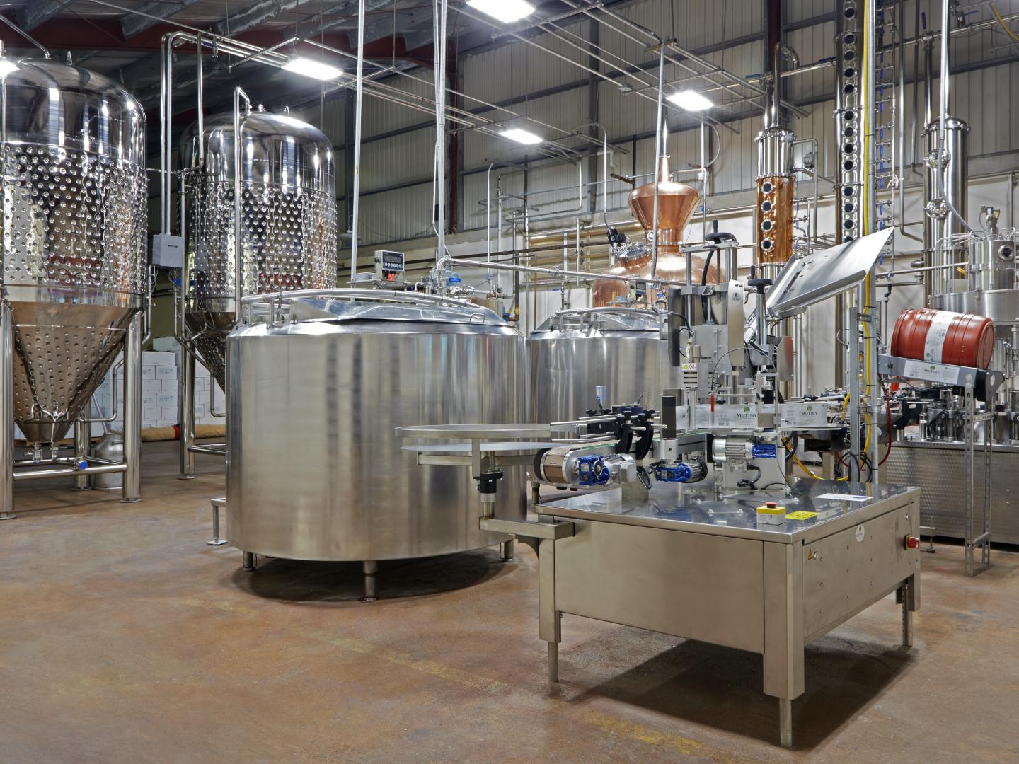 Sion Hill Distillery 蒸馏酒厂的酒桶