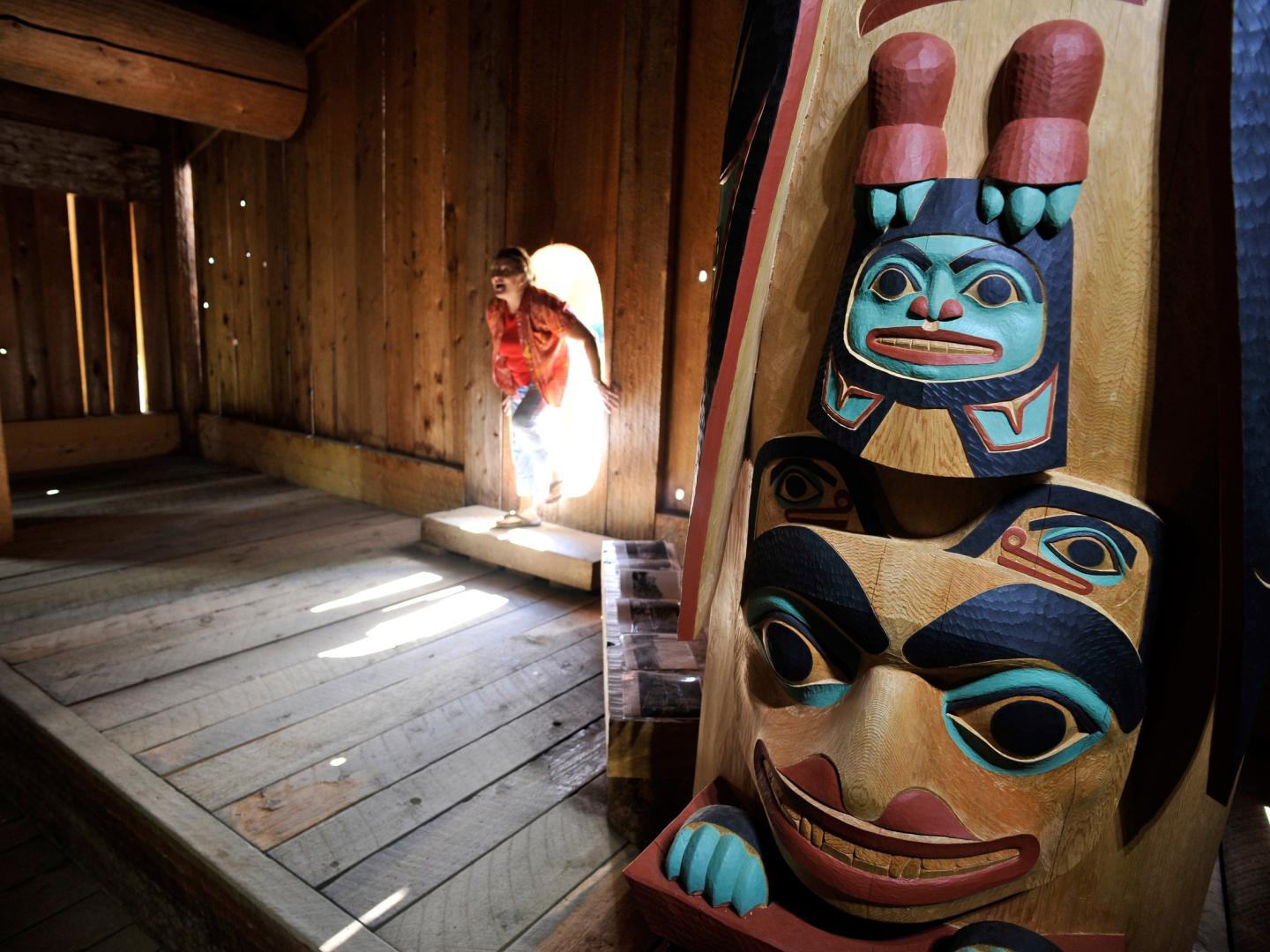 安克雷奇阿拉斯加原住民传统中心的展览