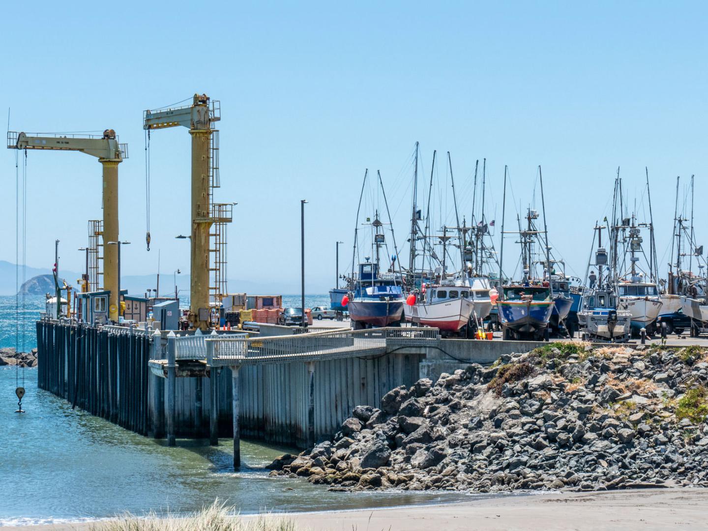 俄勒冈海岸奥福德港的多莉码头