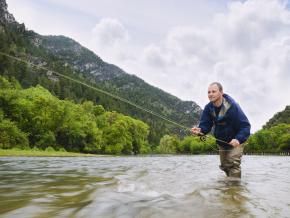 Fly-fishing on the Logan River