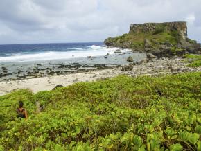 沿一条小路到达僻静的禁断岛 沿一条小路到达僻静的禁断岛