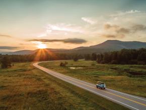 西弗吉尼亚州迦南山谷的公路旅行途中