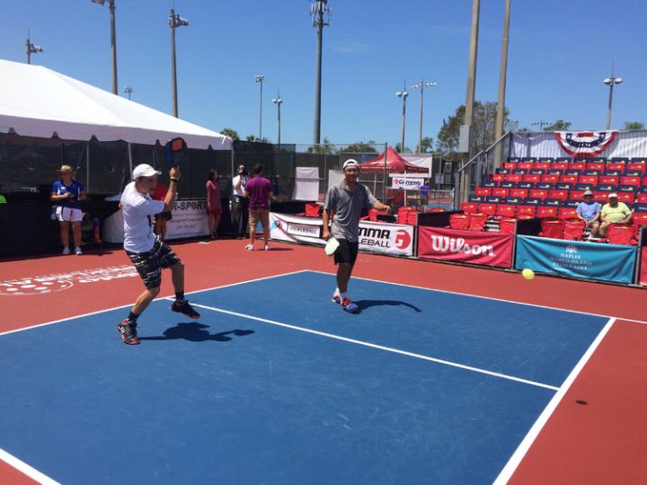 Minto US Open Pickleball Championships 匹克球公开锦标赛期间，在那不勒斯举办的匹克球比赛