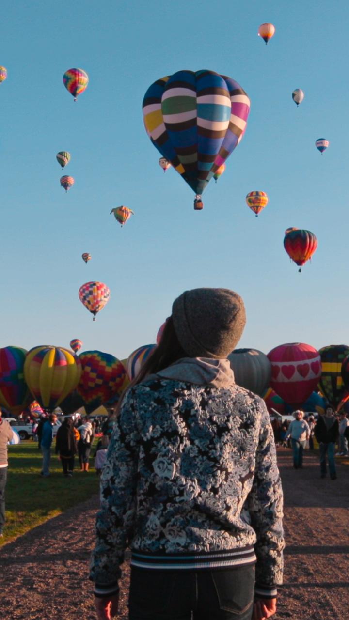 新墨西哥州的阿尔伯克基国际热气球节
