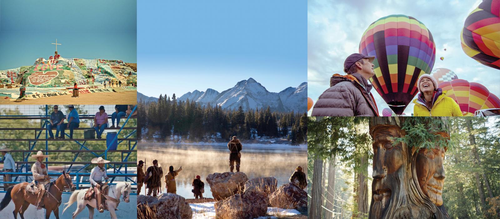 GoUSA TV 系列剧照的拼贴画