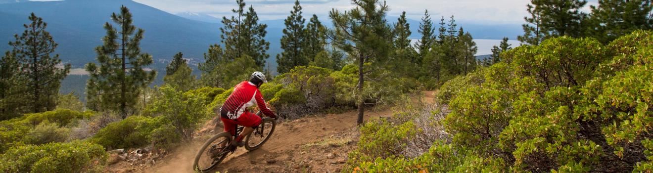 在俄勒冈南部山地骑行