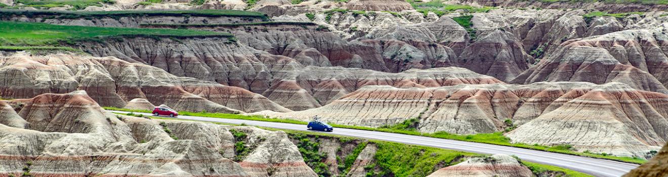 穿越南达科他州恶土地带的公路旅行 穿越南达科他州恶土地带的公路旅行