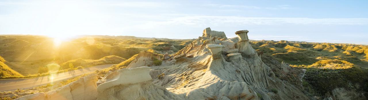 北达科他州西奥多·罗斯福国家公园内壮丽的美景