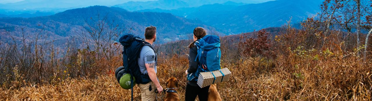 在田纳西州尤尼科伊县沿阿巴拉契亚步道徒步远足