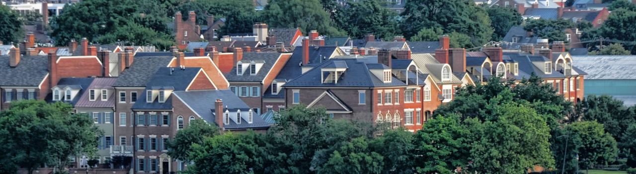 View of Old Town Alexandria from Wilson Bridge