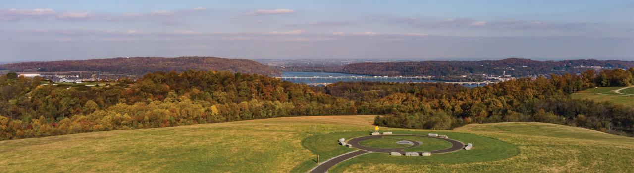 宾夕法尼亚州赖茨维尔 (Wrightsville) 制高点观景台上的视野