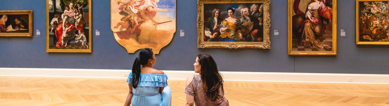 在罗德岛州普罗维登斯 RISD 博物馆欣赏艺术品 在罗德岛州普罗维登斯 RISD 博物馆欣赏艺术品