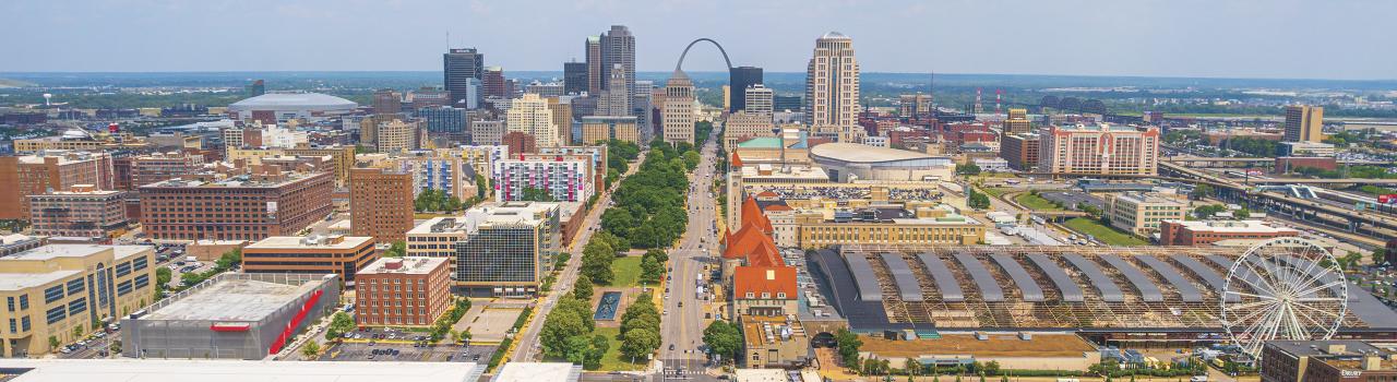 密苏里州圣路易斯鸟瞰图