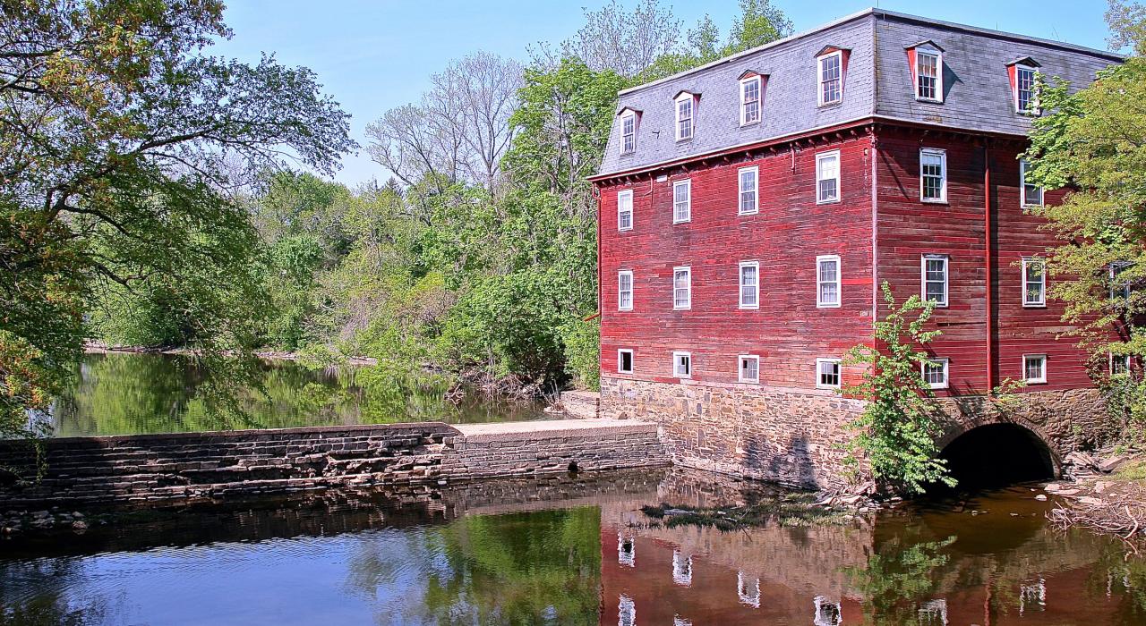 新泽西州兰伯特维尔附近的一幢历史建筑